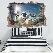 Vinile e adesivi 3d motocicli trials rising