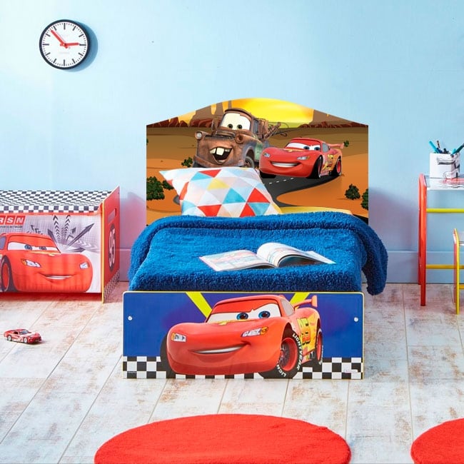 Vinile per bambini disney cars 2 testata del letto