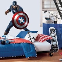 Vinile decorativo marvel capitan america