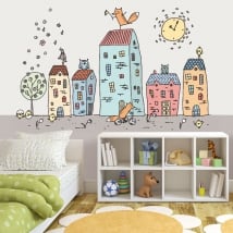 Vinile per bambini o giovani animali in città