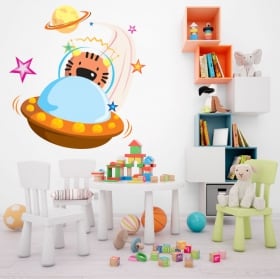 Vinile per bambini astronauti e astronavi