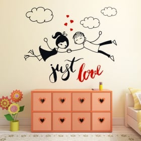 Vinile decorativo e adesivi frase inglese just love