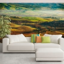 Murales in vinile natura e montagne della toscana italia