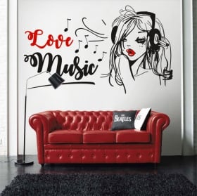 Adesivi e vinili decorativi frasi musicali