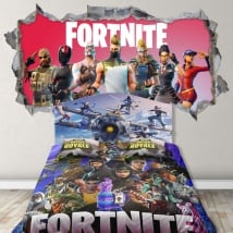 Adesivi 3d videogioco fortnite