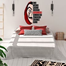 Vinile decorativo la casa di carta