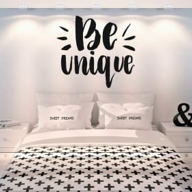 Vinile decorativo frasi inglesi be happy