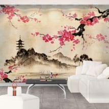 Murales in vinile arte giapponese