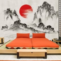 Murales in vinile arte del giappone