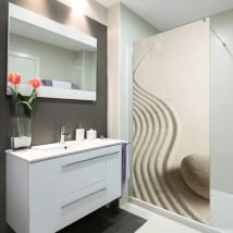 Vinili schermi da bagno pietra zen