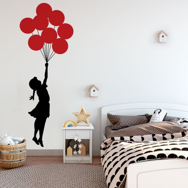 Decorsfuk.co - Adesivo Decorativo Da Parete, Banksy "ragazza Con - Foto 10