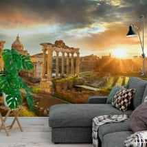 Murales in vinile il foro romano rovina l'italia