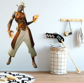 Adesivi in vinile da fortnite cavaliere nero