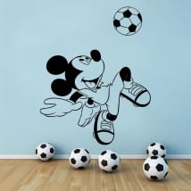 Vinili disney topolino con pallone da calcio