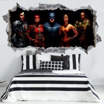 Vinile decorativo e adesivi 3d justice league