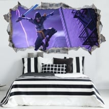 Vinile decorativo fortnite gioco 3d