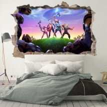 Vinile e adesivi videogiochi fortnite endgame 3d