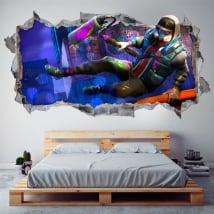 Adesivi videogioco fortnite 3d