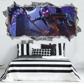 Adesivi videogioco fortnite 3d