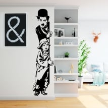 Sticker murale charles chaplin il bambino