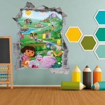 Vinile per bambini 3d dora l'exploratrice