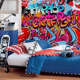 Murales in vinile di graffiti