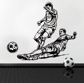 Vinile decorativo e adesivi giocatore di calcio
