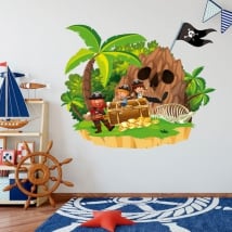 Vinile per bambini il tesoro del pirata