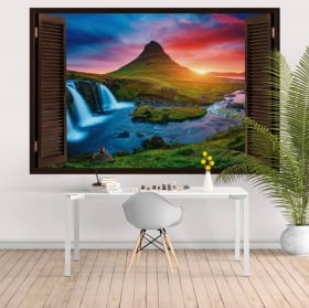 Vinile finestra cataratta ban gioc detian 3d