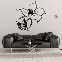 Vinile decorativo e adesivi fiore di colpi