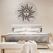 Vinile decorativo e adesivi sole con la faccia