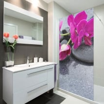 Vinile per schermi da bagno stile zen