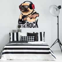Vinile decorativo e adesivi cane rock