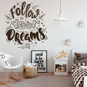 Vinile decorativo con frasi motivazionali