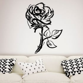Vinile decorativo e adesivi con rose