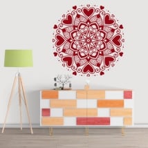 Vinile e adesivi mandala di cuori