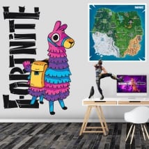 Vinile e adesivi llama da fortnite