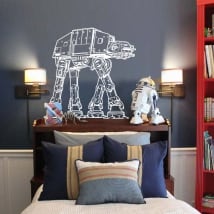 Vinile e adesivi star wars at-at