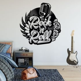 Sticker murale rock and roll
