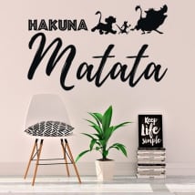 Vinile e adesivi frase il re leone hakuna matata