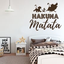 Vinile decorativo frasi il re leone hakuna matata
