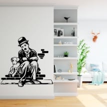 Vinili e adesivi charles chaplin la vita del cane