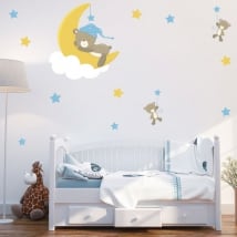 Vinile e adesivi per bambini o neonati orsi sogni d'oro