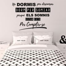 Vinile e adesivi frasi catalane disney