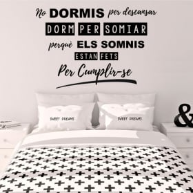 Vinile e adesivi frasi catalane disney
