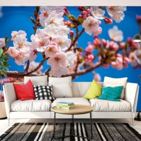 Adesivo murale fiore di ciliegio giapponese