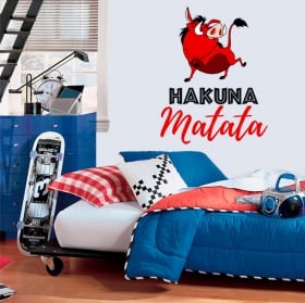 Vinile decorativo e adesivi frasi hakuna matata