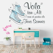 Vinili frasi motivanti in catalano vola in alto