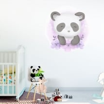 Vinile e adesivi per bambini o neonati orso panda