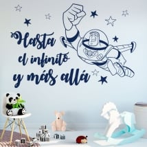 Vinile e adesivi frasi buzz lightyear storia del giocattolo